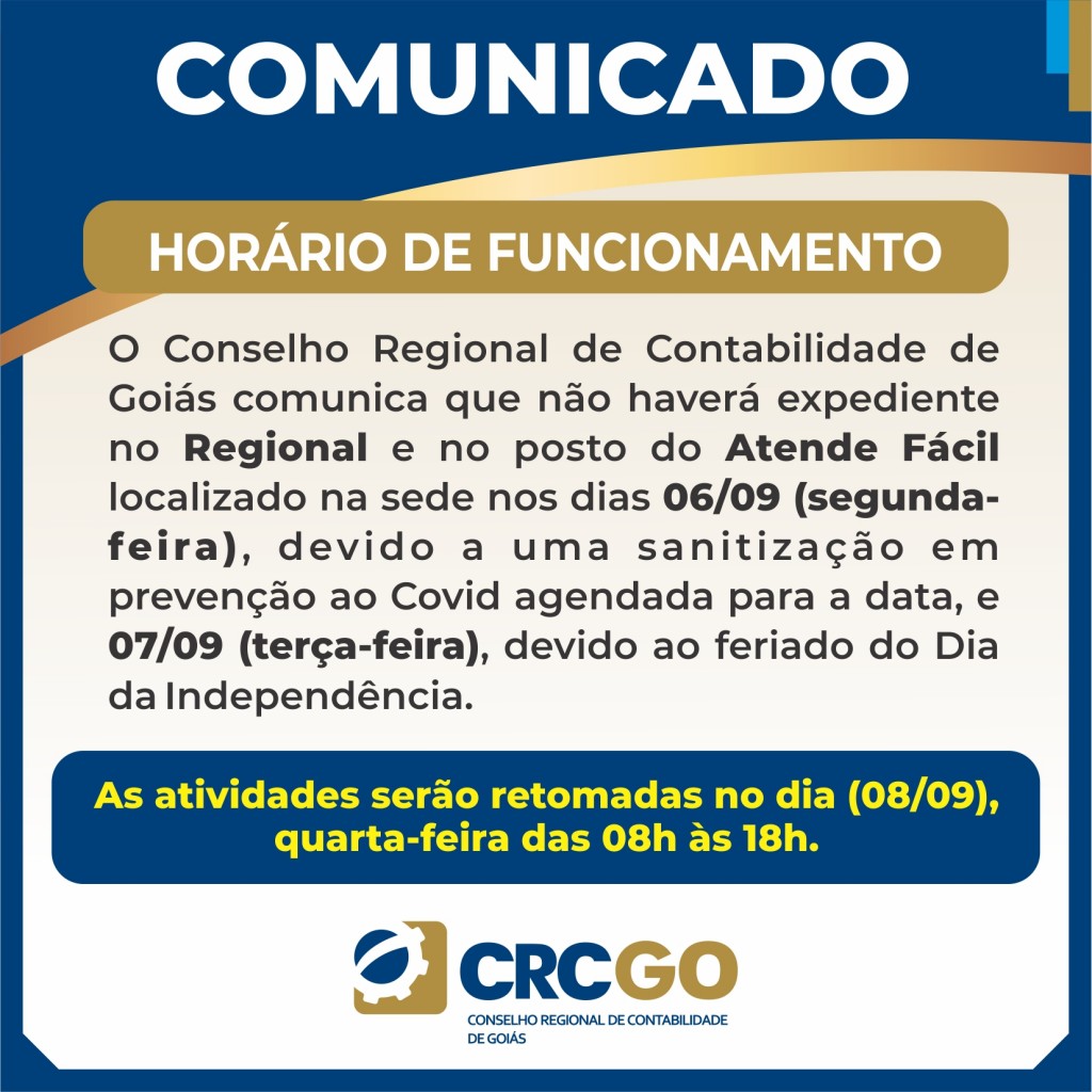POST COMUNICADO POSTO ATENDE FACIL-CRCGO-06 e 07- Setembro