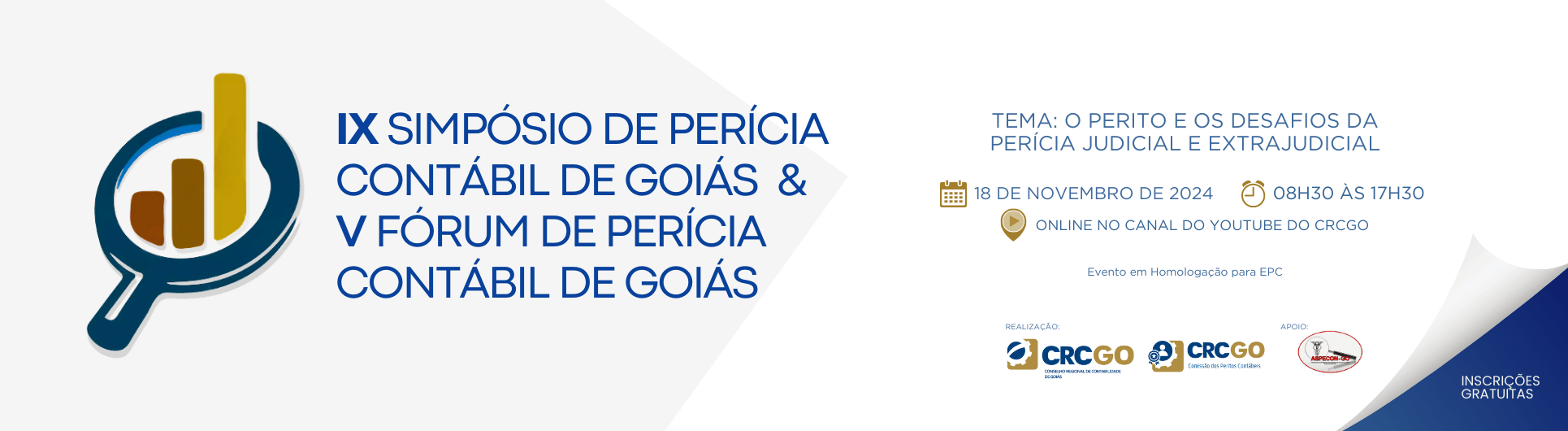 IX SIMPÓSIO DE PERÍCIA CONTÁBIL DE GOIÁS & V FÓRUM DE PERÍCIA CONTÁBIL DE GOIÁS site