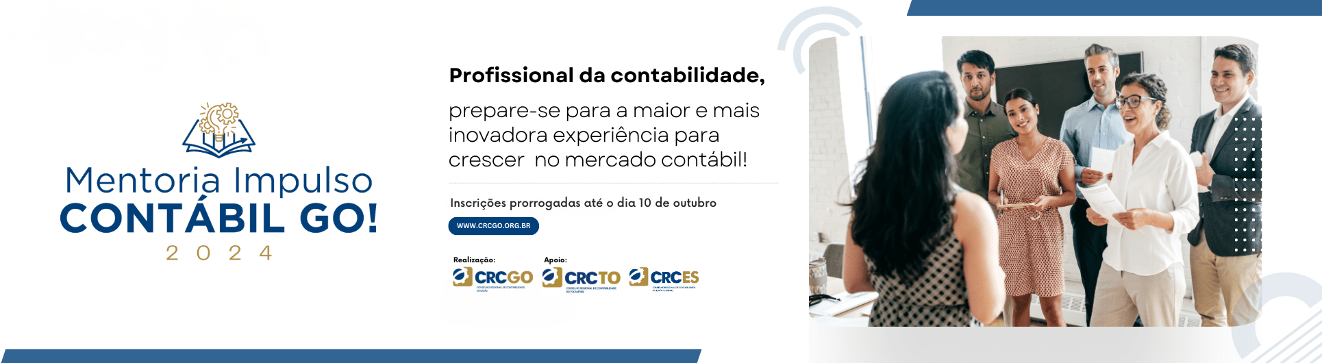 Inscrições prorrogadas até o dia 10 de outubro